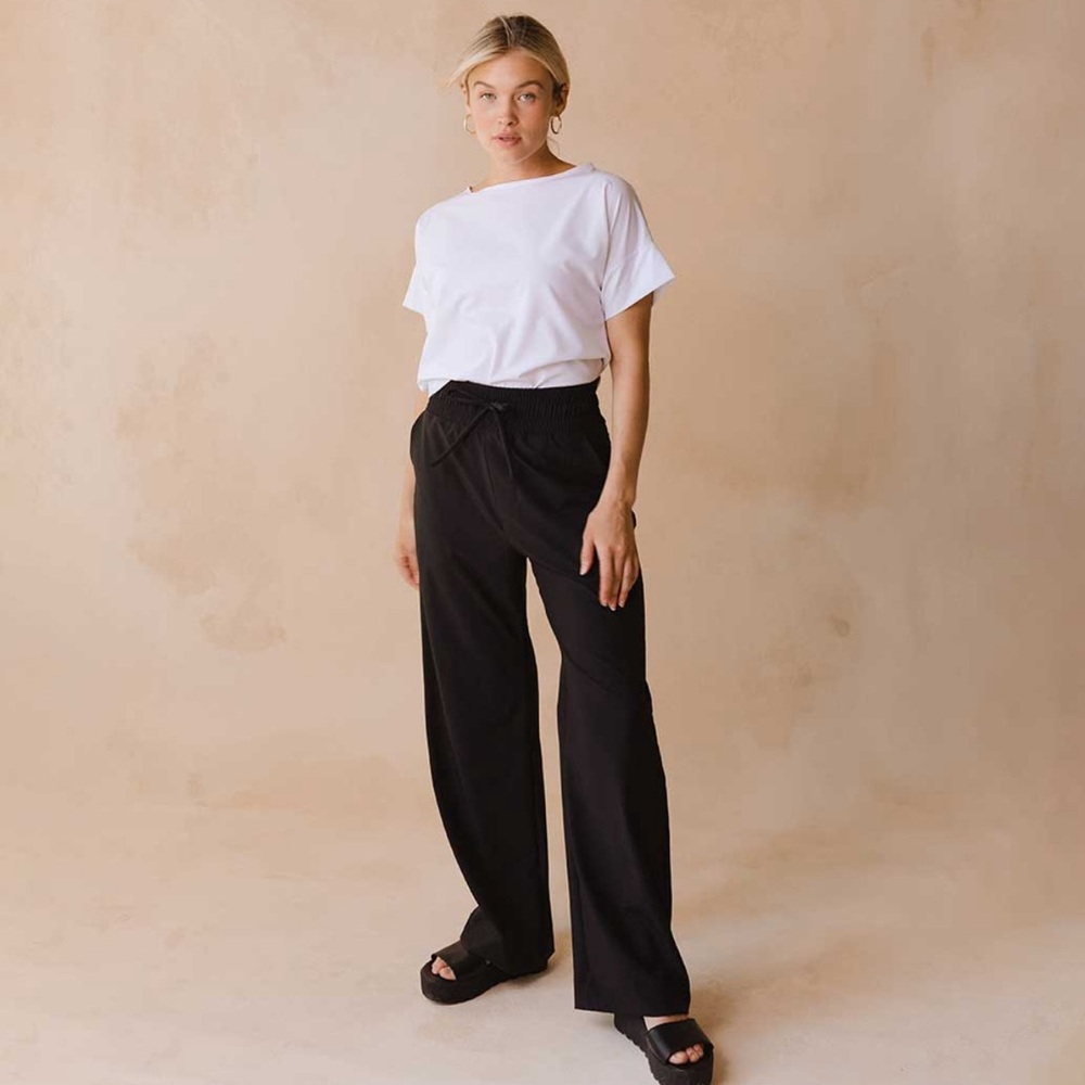 Albion Black Nylon trousers